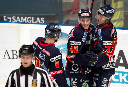 Målskyttarna Pontus Åberg och Philip Holm, Djurgården
