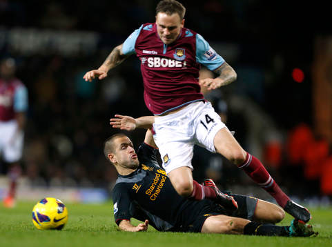 Football - West Ham United v Liverpool - Barclays Premier