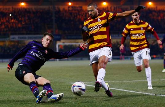 Football - Bradford City v Arsenal - Capital One Cup