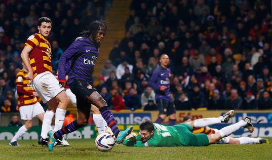 Football - Bradford City v Arsenal - Capital One Cup