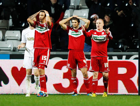 Football - Swansea City v Middlesbrough - Capital One Cup