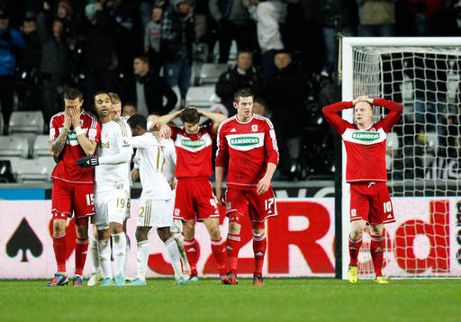 Football - Swansea City v Middlesbrough - Capital One Cup