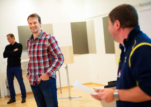 Nicklas Lidström överraskar Sveriges JVM-lag med en visit
