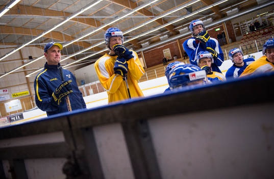 Roger Rönnberg, huvudtränare och Max Görtz