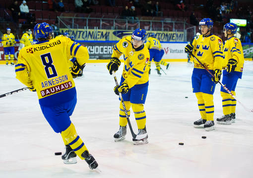 Linus Arnesson, Christian Djoos, Rasmus Bengtsson och Tom