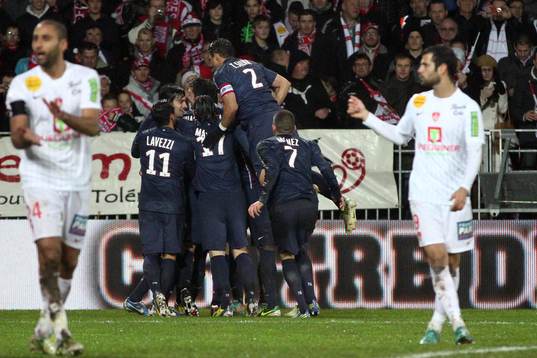 Joie PSG - 21.12.2012 - Brest / PSG - 19eme journee de