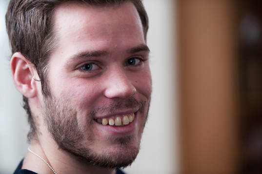 Emil Salomonsson, IFK Göteborg, hemma i föräldrahemmet i