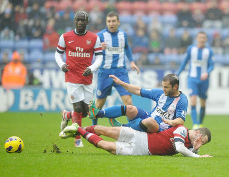 Football - Wigan Athletic v Arsenal - Barclays Premier