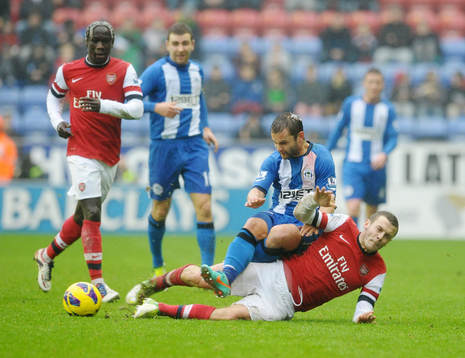 Football - Wigan Athletic v Arsenal - Barclays Premier