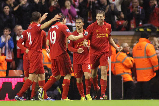 Football - Liverpool v Fulham - Barclays Premier League -