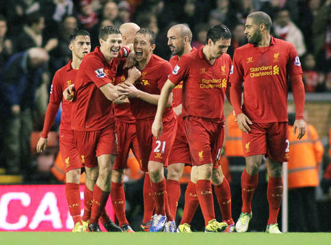 Football - Liverpool v Fulham - Barclays Premier League -