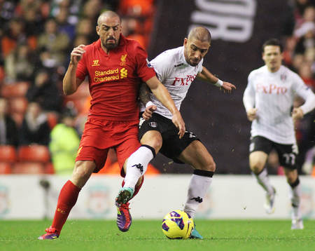 Football - Liverpool v Fulham - Barclays Premier League -