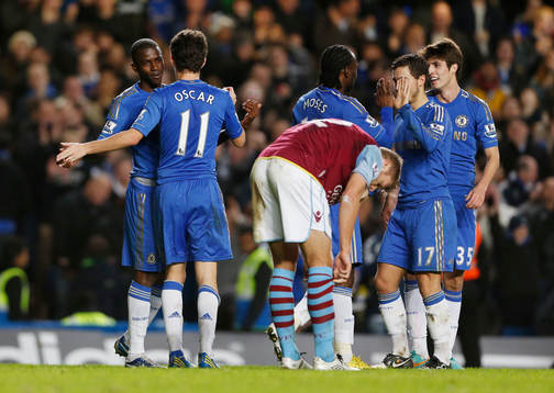 Football - Chelsea v Aston Villa - Barclays Premier League