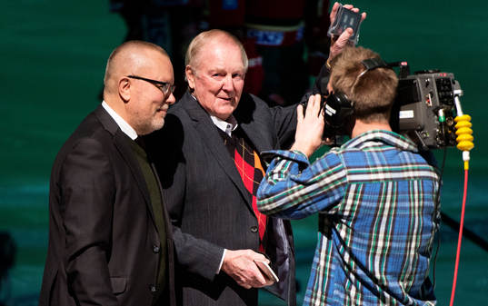 Lars-Eric Lundvall hedras i Scandinavium