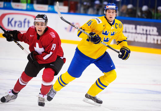 Robin Leone, Schweiz, och Filip Forsberg, Sverige
