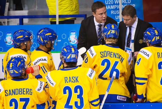 Roger Rönnberg, huvudtränare Sverige, och Jonas Fransson,