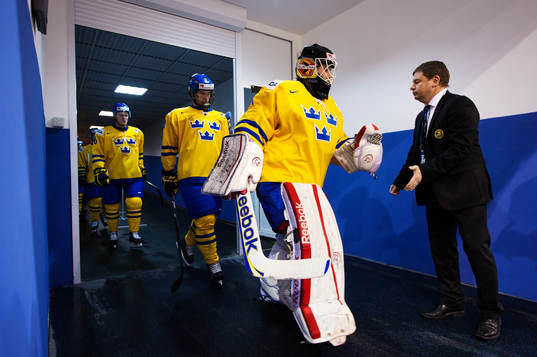 Joel Lassinantti, målvakt, Sverige, gör entré och