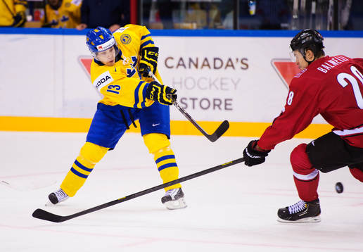Viktor Arvidsson, Sverige, skjuter