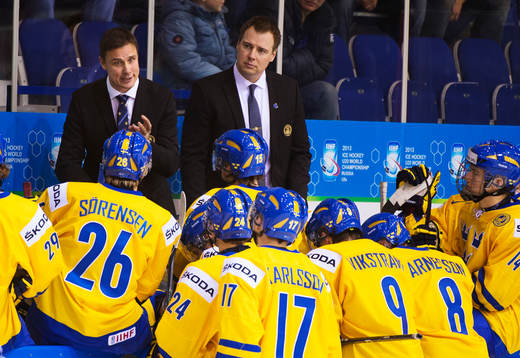 Roger Rönnberg, huvudtränare, och Rikard Grönborg,