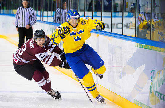 Toms Andersons, Lettland, och William Karlsson, Sverige
