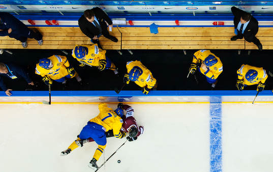 Tom Nilsson, Sverige, och Toms Andersons, Lettland, i kamp