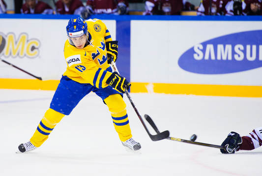 Viktor Arvidsson, Sverige, skjuter