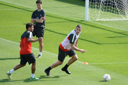 Zlatan IBRAHIMOVIC - 30.12.2012 - Entrainement  Paris Saint