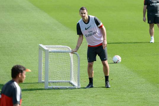 Zlatan IBRAHIMOVIC - 30.12.2012 - Entrainement  Paris Saint
