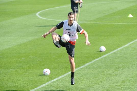 Zlatan IBRAHIMOVIC - 30.12.2012 - Entrainement  Paris Saint