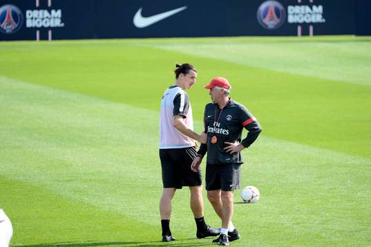 Zlatan IBRAHIMOVIC / Carlo ANCELOTTI - 30.12.2012 -