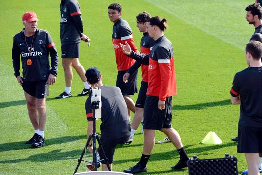 Zlatan IBRAHIMOVIC / Carlo ANCELOTTI / Thiago SILVA -