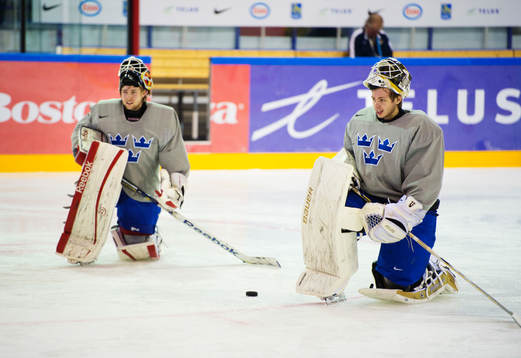 Joel Lassinantti, målvakt, och Niklas Lundström, målvakt