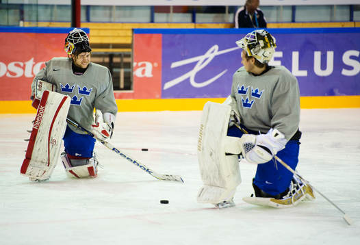 Joel Lassinantti, målvakt, och Niklas Lundström, målvakt
