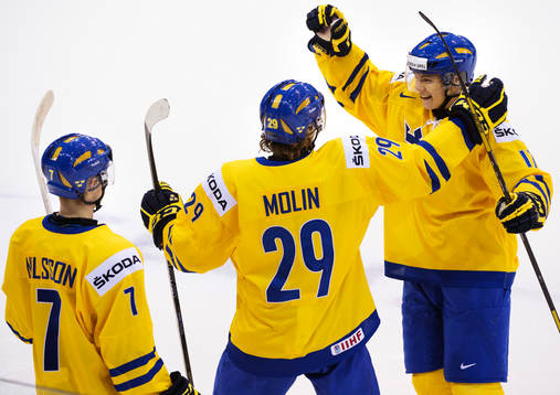 Tom Nilsson, Emil Molin och William Karlsson, Sverige,