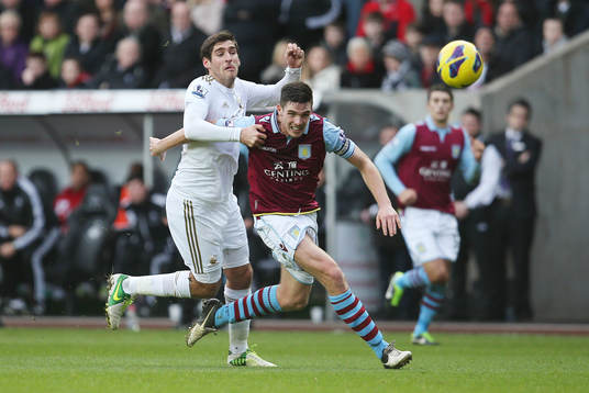 Football - Swansea City v Aston Villa - Barclays Premier