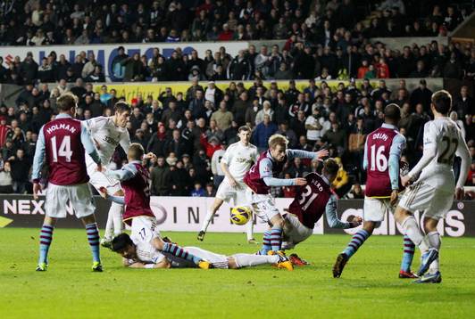Football - Swansea City v Aston Villa - Barclays Premier