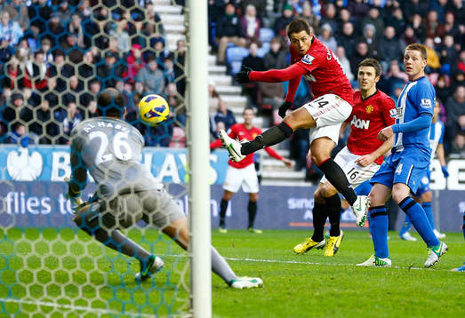 Football - Wigan Athletic v Manchester United - Barclays