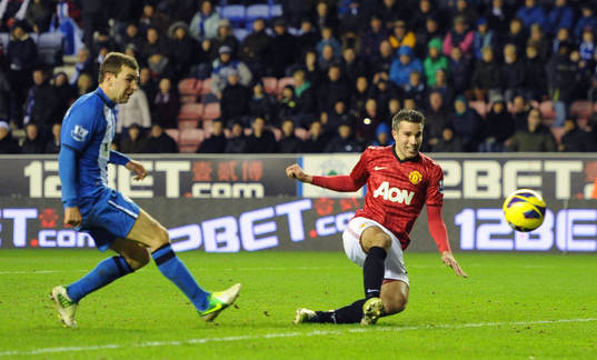 Football - Wigan Athletic v Manchester United - Barclays