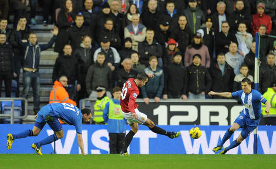 Football - Wigan Athletic v Manchester United - Barclays