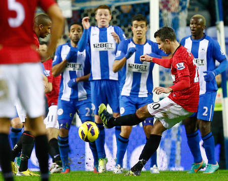 Football - Wigan Athletic v Manchester United - Barclays