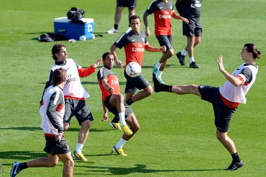 Lucas MOURA / Zlatan IBRAHIMOVIC - 02.01.2013 -