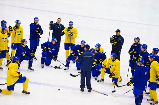 Roger Rönnberg, huvudtränare Sverige, har en genomgång