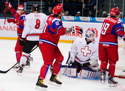 Anton Slepyshev, Nail Yakupov och Alexander Khokhlachyov,