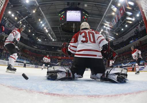 Malcolm Subban, målvakt, Kanada, släpper in 0-2-målet