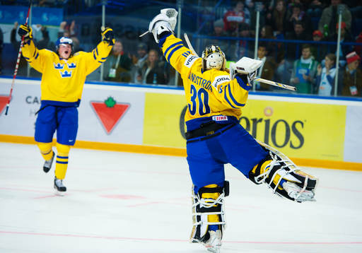 Linus Arnesson och Niklas Lundström, målvakt, Sverige,