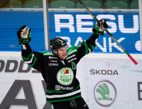 Mathias Tjärnqvist, jubel, Rögle