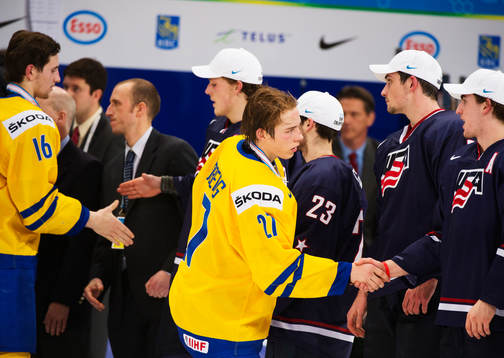 Filip Forsberg och Filip Sandberg, Sverige, tackar de