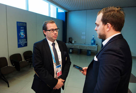 Mikael Peterson, generalsekreterare på Ishockeyförbundet,