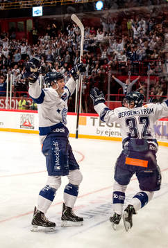 Målskytten Johan Ryno, Leksand jublar