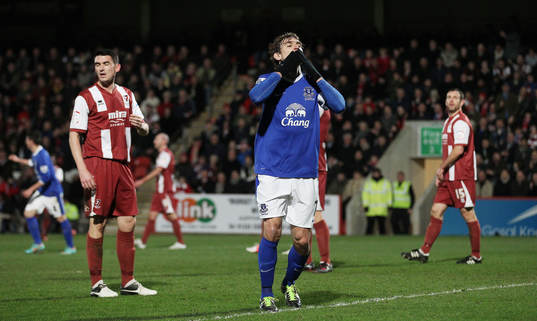 Football - Cheltenham Town v Everton - FA Cup Third Round -